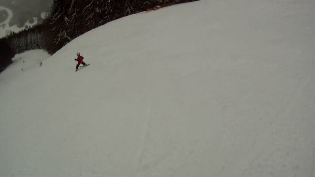 Skiing in Altaussee, Loser ski resort, Austria смотреть онлайн