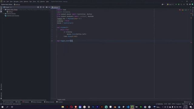Make Auto Clicker in Python смотреть онлайн