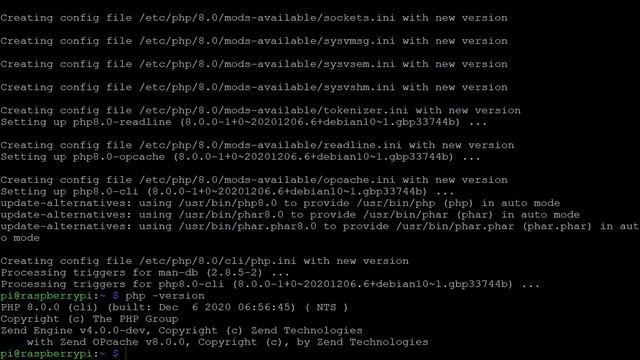 Install PHP 8.0 on Raspberry Pi смотреть онлайн
