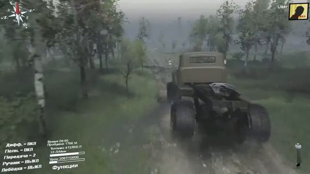 SpinTires Прыжки на ZIL 130 Bigfoot смотреть онлайн