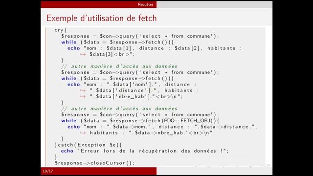 PHP & Base de Données смотреть онлайн