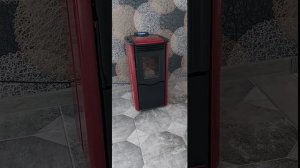 Пеллетный камин в частном доме