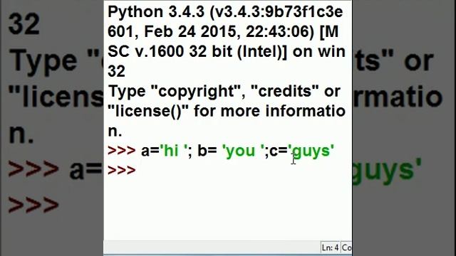 Python Semicolon operator смотреть онлайн