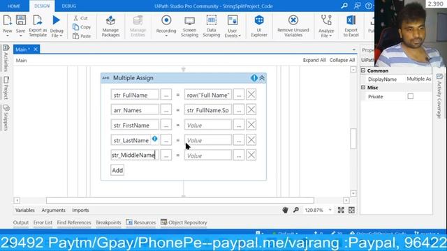 UiPath Simple UiPath Project to use Excel, Split String, Replace, Add Data row, Build Datarow смотреть онлайн