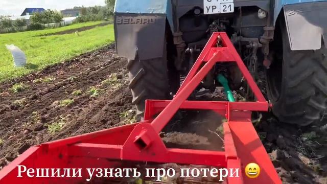 Копаем картофель на МТЗ-82 2020 Картофелекопалка смотреть онлайн