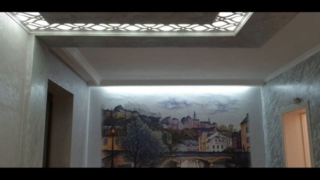 Настенная роспись и декоративная решётка в интерьере смотреть онлайн