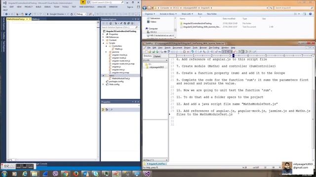 AngularJS Unit Testing with Jasmine, Chutzpah & Visual Studio смотреть онлайн