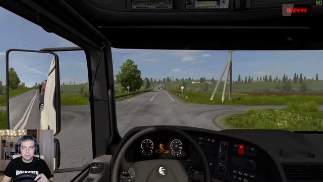 Euro Truck Simulator 2 /Стрим / Stream / Катаем / на руле Logitech MOMO Racing смотреть онлайн