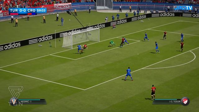Turkey Vs. Croatia | UEFA Euro 2016 Simulation | FIFA 16