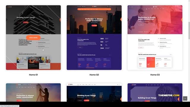 TheTis Construction and Architecture WordPress Theme company building Easy Create Website смотреть онлайн