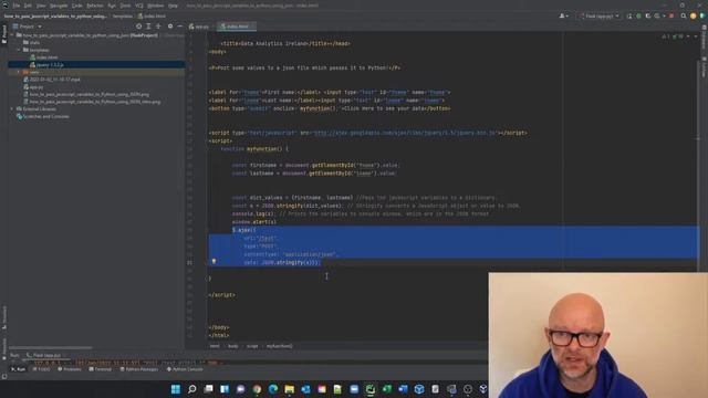 How To Pass JavaScript Variables To Python Using JSON смотреть онлайн