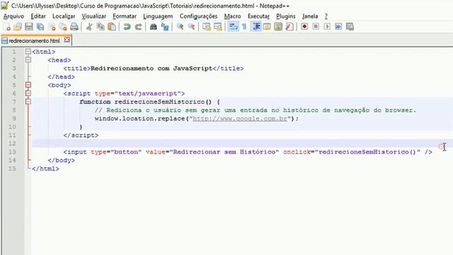 Como Redirecionar o Usuário Para Outra Página Em JavaScript смотреть онлайн