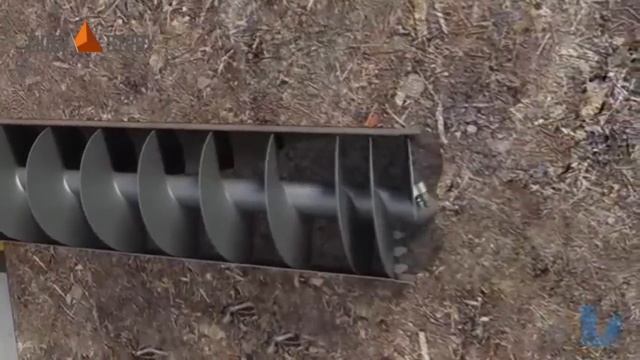 Бурошнековое бурение. Технология прокола под дорогой (анимация) смотреть онлайн
