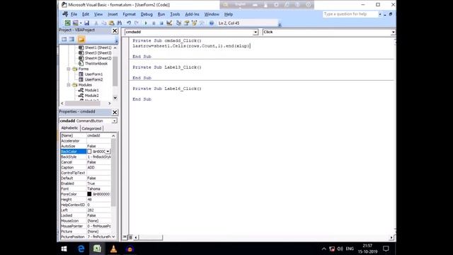 Data Entry Form with Auto Generated Field Excel VBA смотреть онлайн