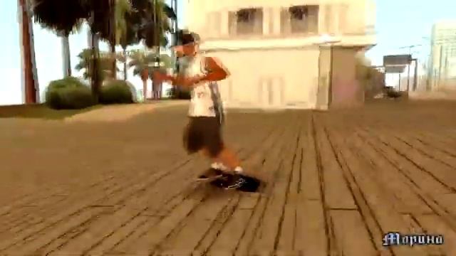 Трюки на скейте в GTA SAN ANDRES (SKATEBOARD MOD) смотреть онлайн