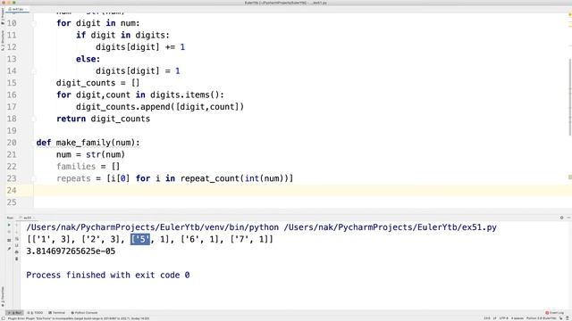 Project Euler Problem: 51 (Python) смотреть онлайн