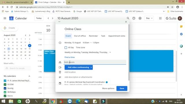 How to create a Google Meet Link (in TAMIL) смотреть онлайн