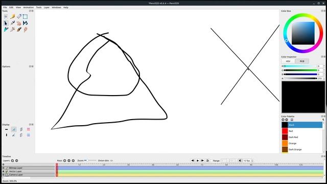 Pencil2D Bitmap VS Vector Layer