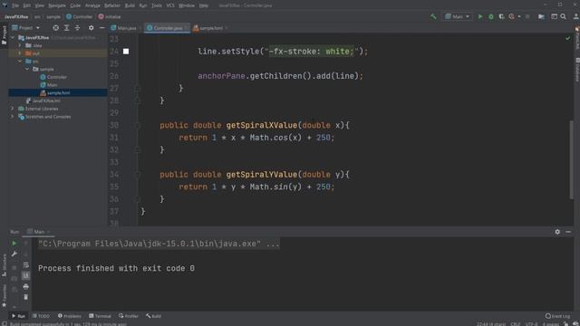 JavaFX and Scene Builder - Drawing a spiral смотреть онлайн