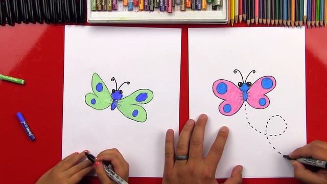 How To Draw A Cartoon Butterfly + SYA! смотреть онлайн