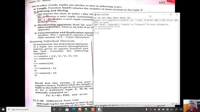 Python class X1 chapter 12 Tuples Accessing Tuples смотреть онлайн