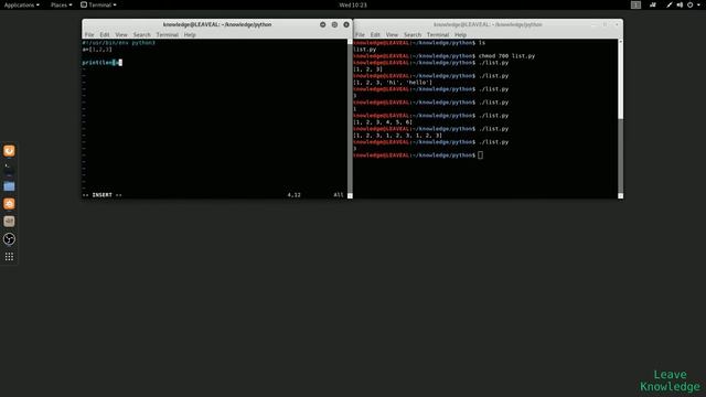 Python 3 list type tutorial in Linux смотреть онлайн