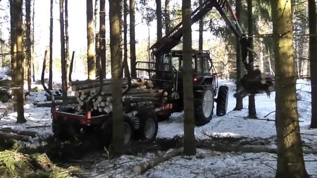Log Trailer Трелевочный Прицеп Манипулятор смотреть онлайн