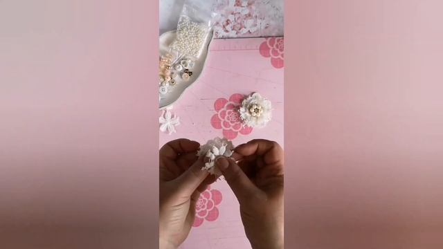 СКРАПБУКИНГ. Видео-урок.  Создание  кружевных цветов.