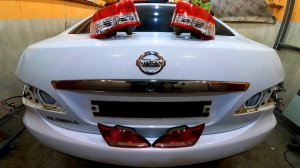 Снимаем задние фонари/замена лампочек Nissan Almera 2012-2018год