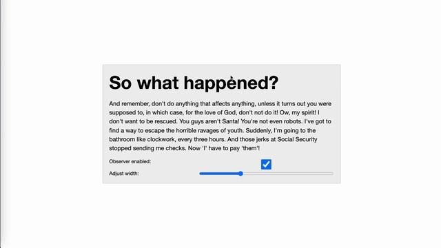 ResizeObserver is fun | JSer - a lot of Web APIs смотреть онлайн