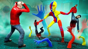 РАЗНОЦВЕТНЫЙ ЧЕЛОВЕК ОХОТИТСЯ НА НАС! ОПАСНЫЙ МОНСТР ПРОТИВ ЛЮДЕЙ! ВЫЖИТЬ В ГОРОДЕ В Garry`s Mod