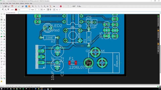 Autodesk Eagle #6 | Refining the layout and Design Rule Check смотреть онлайн