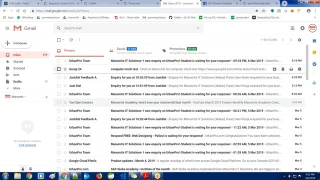 React JS 01st class by praveen 9059868766 in Telugu I March 6th 2019 смотреть онлайн
