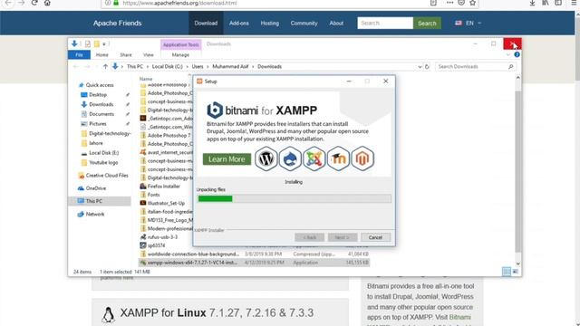 02 How to install Xampp Wordpress tutorial for beginners Urdu / Hindi Youtube смотреть онлайн