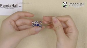 DIY Как сделать синий винтажный браслет для часов из бисера с жемчугом?
