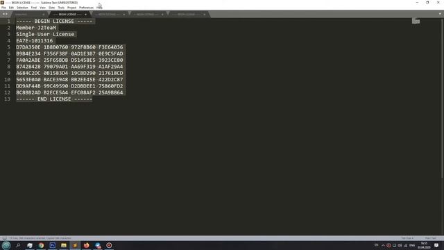 Как Активировать Sublime Text 3? Код Активации БЕСПЛАТНО! смотреть онлайн