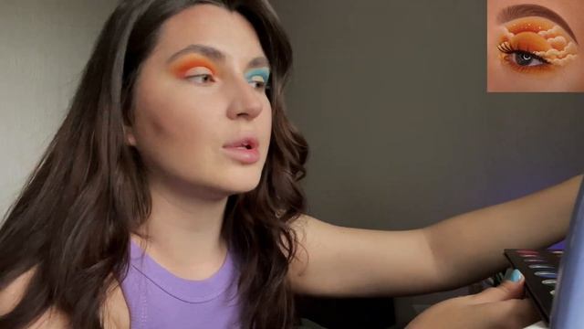 Повторяю MAKE UP по картинке | закатное небо смотреть онлайн