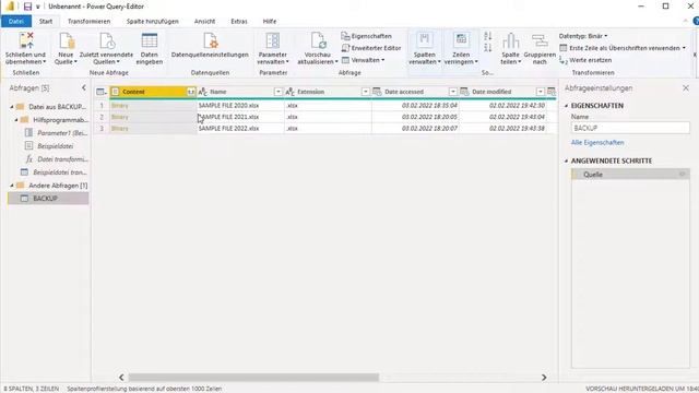 Power BI excel dateien aus ordner importieren смотреть онлайн