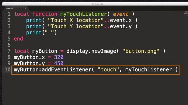 Corona University Creating Event Listeners In Corona SDK смотреть онлайн