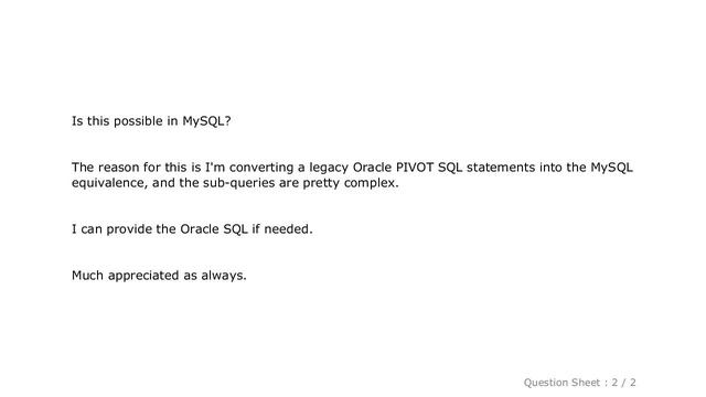 MySQL : Get data from multiple SELECT sub-queries for reporting from MySQL database смотреть онлайн