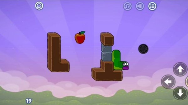 Apple Worm Full Gameplay || Snake worm Apple Game (all levels (