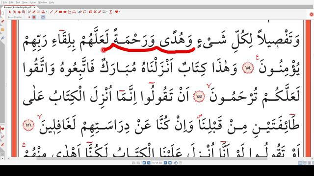 Quran 148.Surah Enam 22-for New Learners-underlined Reading-word By Word-slow-tajvid
