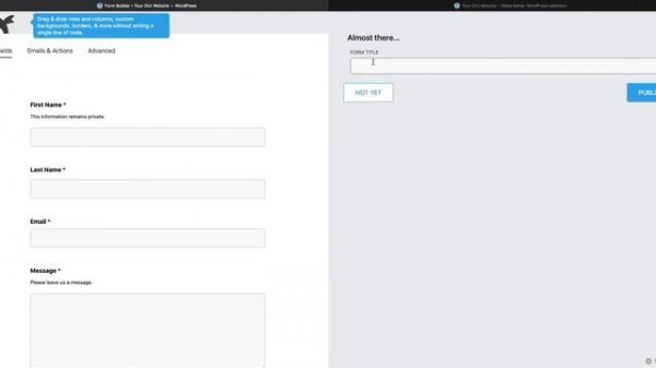 FREE Wordpress FORMS with Ninja Forms are easy!
