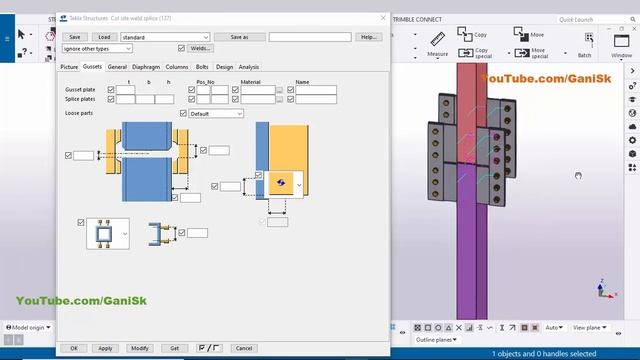 Tekla 2021 Tutorial 18 | Connection with Example смотреть онлайн