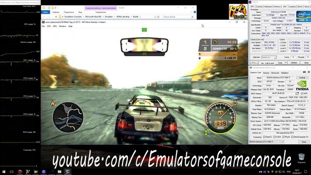 XENIA Xbox 360 Emulator - NFS: Most Wanted (2005). Ingame. Vulkan #3 смотреть онлайн