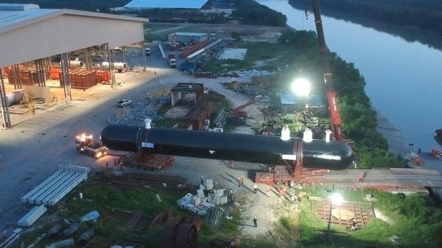 RORO in Port Klang for Bullet Tank | Megalift Malaysia | Project Logistics смотреть онлайн