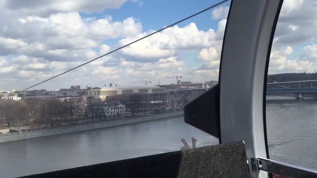 Канатная дорога. Воробьёвы горы-Лужники.9 апреля 2021 г.Москва. смотреть онлайн