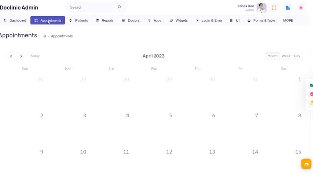 Doclinic Admin - Medical Bootstrap 5 Dashboard With Hospital ui framework смотреть онлайн