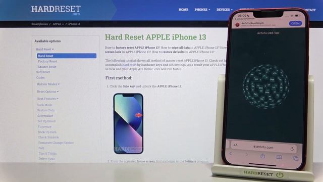 Antutu Benchmark html5 on Apple iPhone 13 - APPLE Performance Checkup смотреть онлайн
