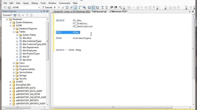 SQL Server Table Variables - TSQL Command Line смотреть онлайн